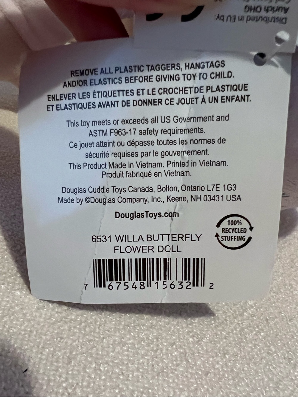 Douglas NWT Willa Butterfly Flower Baby - Picture 3 of 4